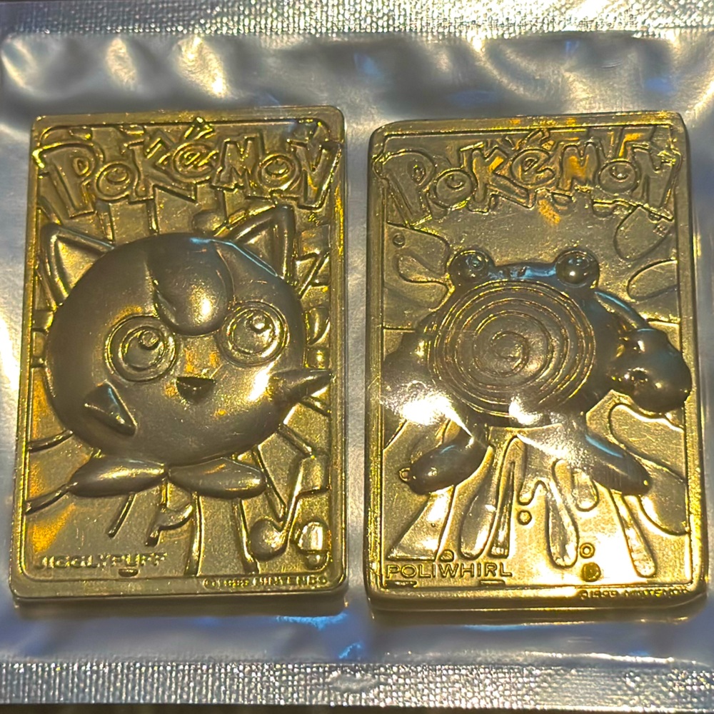 23Karat Gold Plated 1999 Burger King Release Pokémon Cards